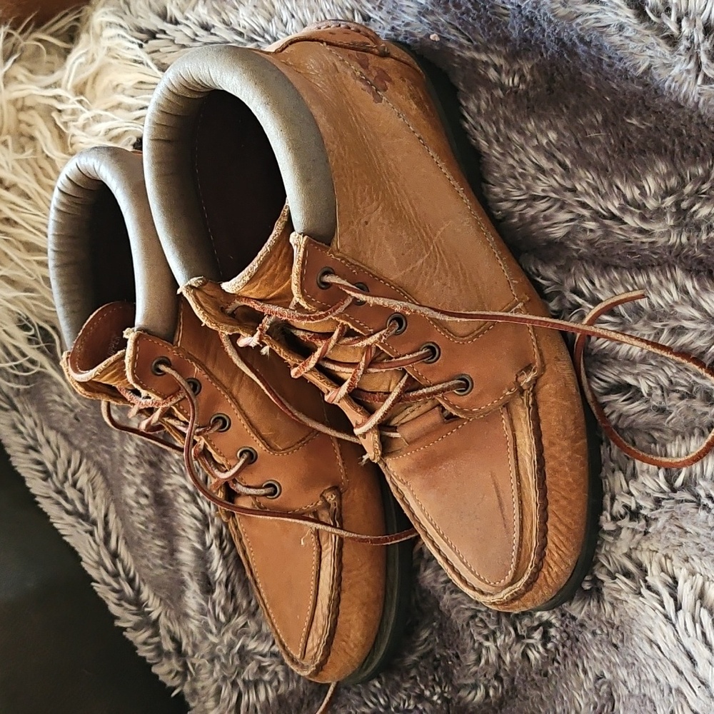 Vintage Timberland Tan Leather Chukka Boots Booties Size 8M 120360
